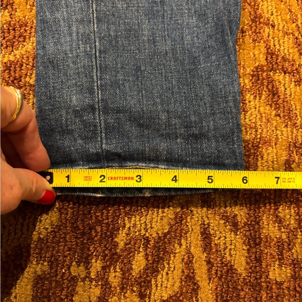 Rag & Bone the Dre Striaght Leg Cuffed Blue Denim Jeans Wmn’s Sz 28 - Picture 12 of 13